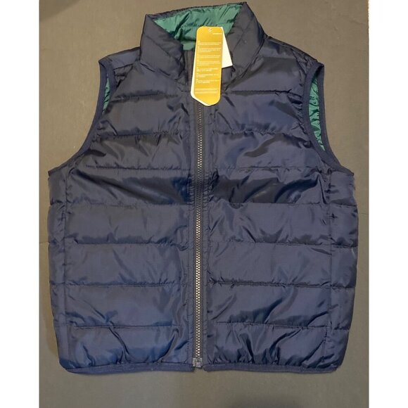 NWT Crewcuts By J. Crew Boys Navy Blue Primaloft Puffer Vest 8